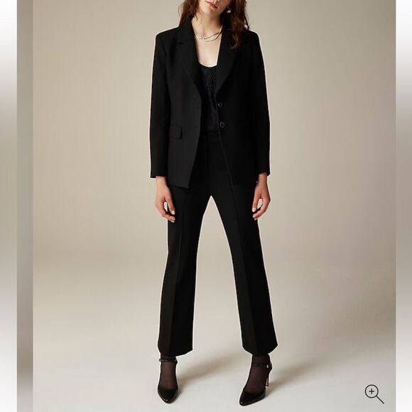 NWT J CREW Petite cropped Natalia pant in four-season stretch in grey - Picture 4 of 9